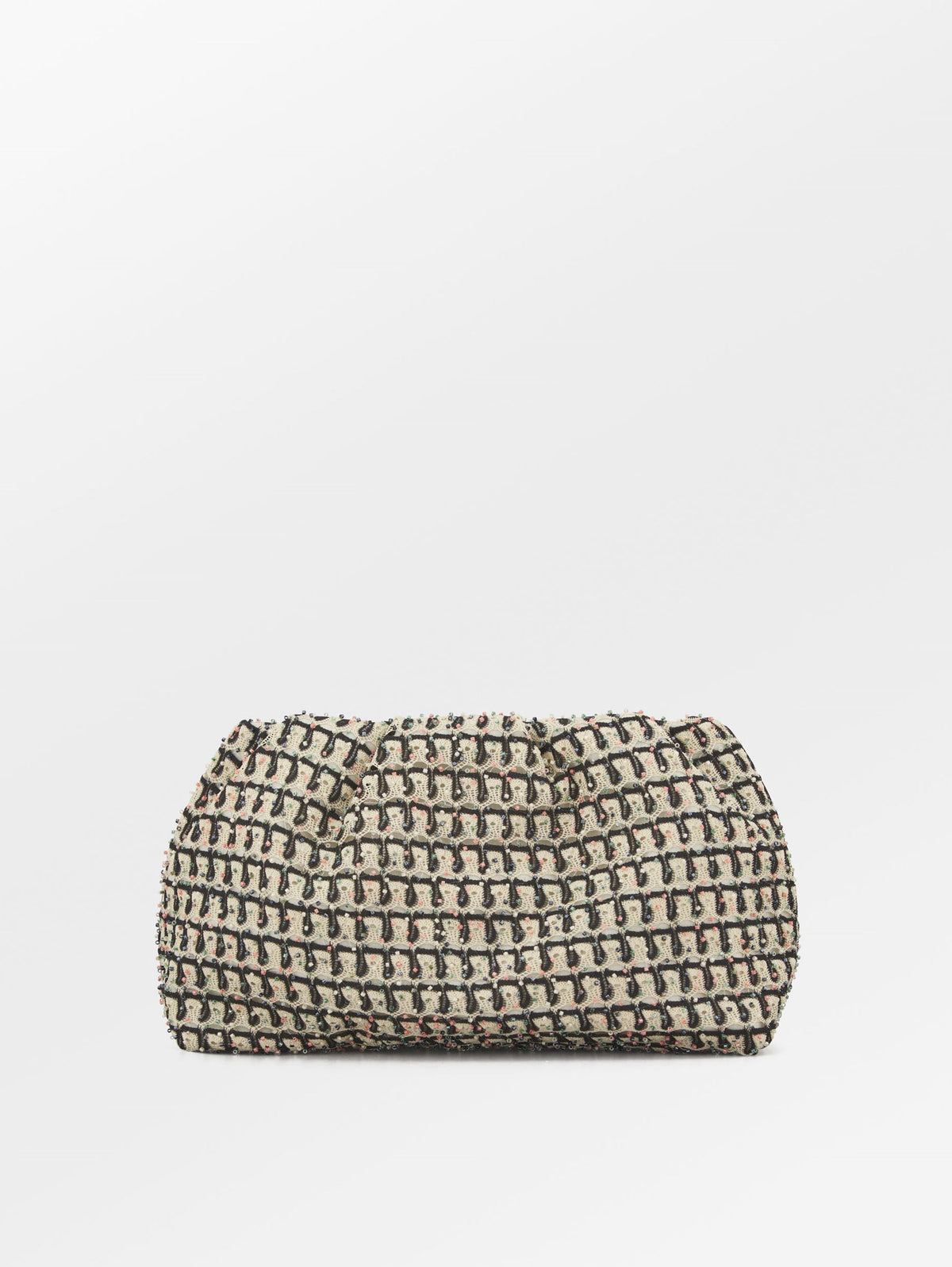 Becksöndergaard, Beaded Luma Maxi Clutch Bag - Buttercream White, onesize