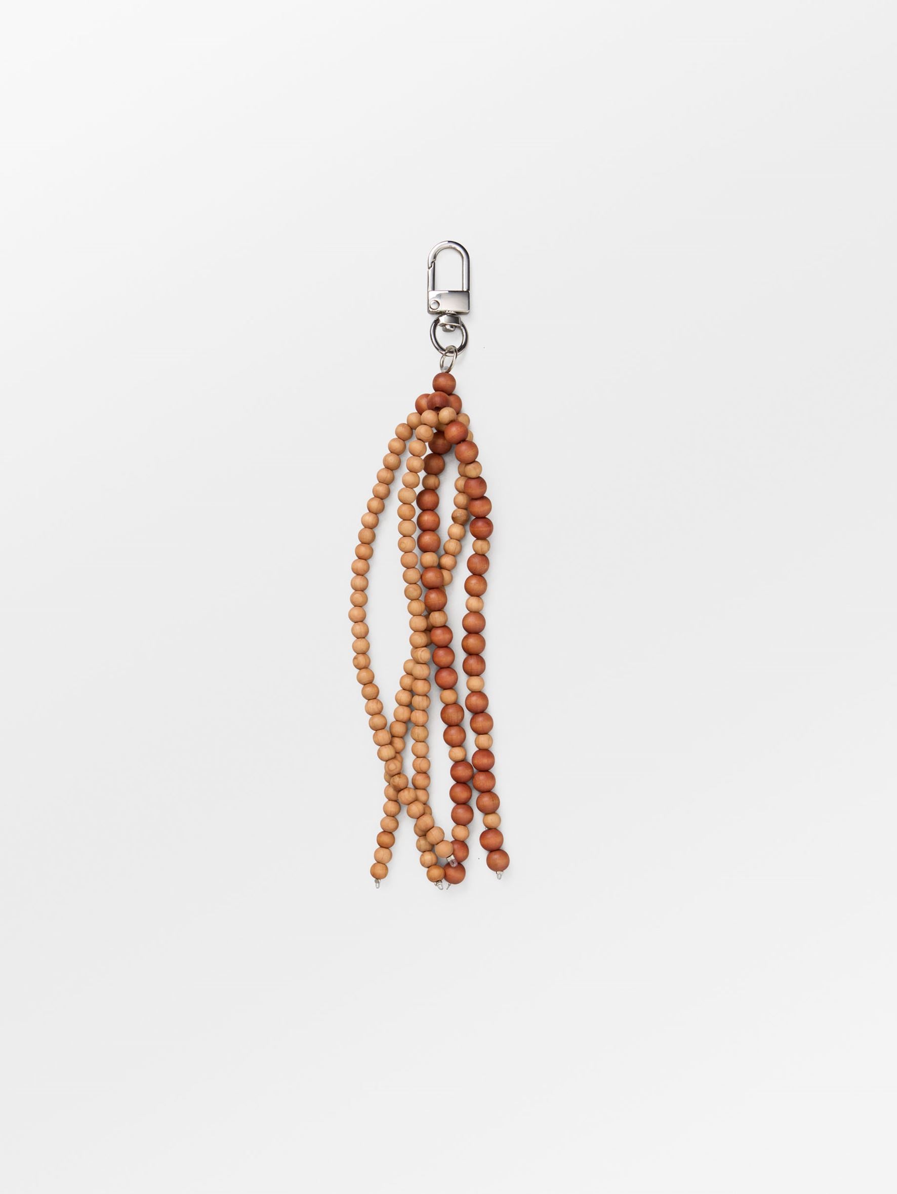 Beaded Wood Tassel Charm OneSize Becksöndergaard.se