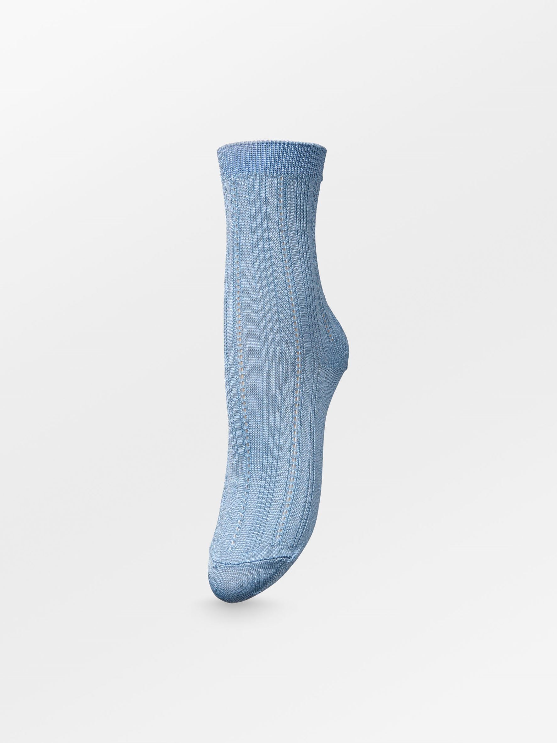 Glitter Drake Sock - Light Blue Socks Becksöndergaard.se