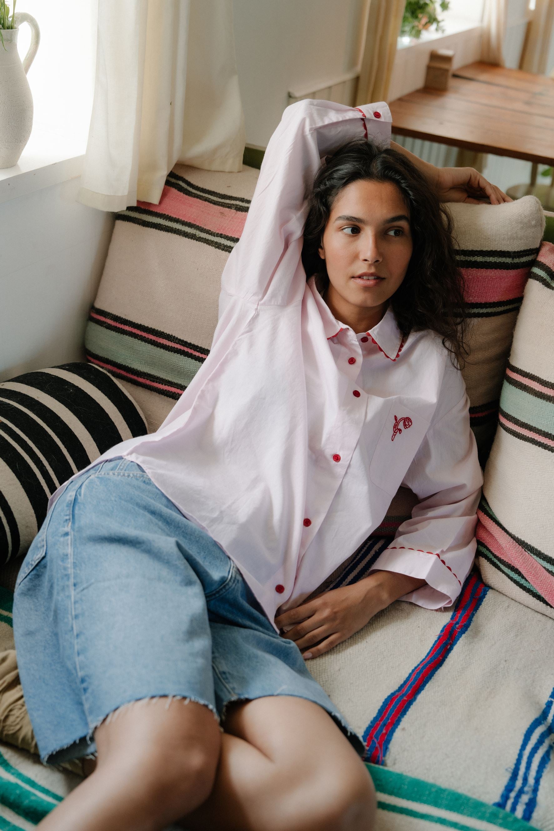 Scallop Pyjamas Shirt Clothing Becksöndergaard.se