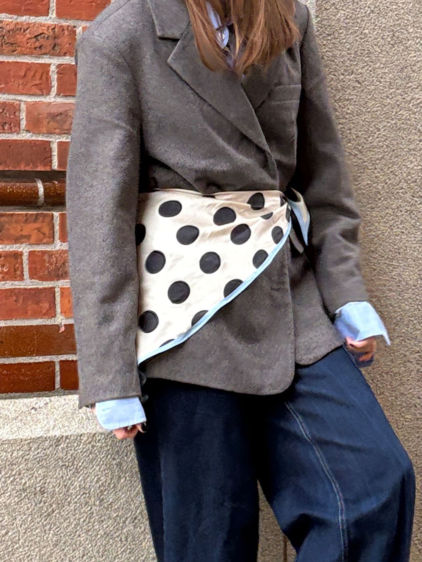 Maxi Polka Triangle Sia Scarf OneSize Becksöndergaard.se