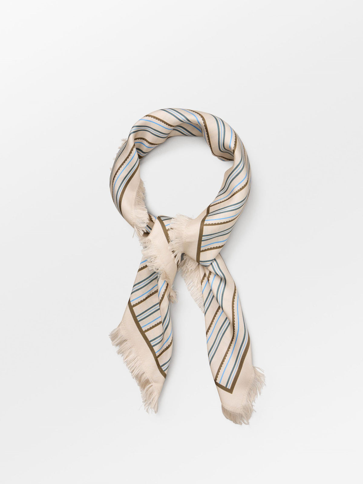 Scallopia Striped Sia Scarf OneSize Becksöndergaard.se
