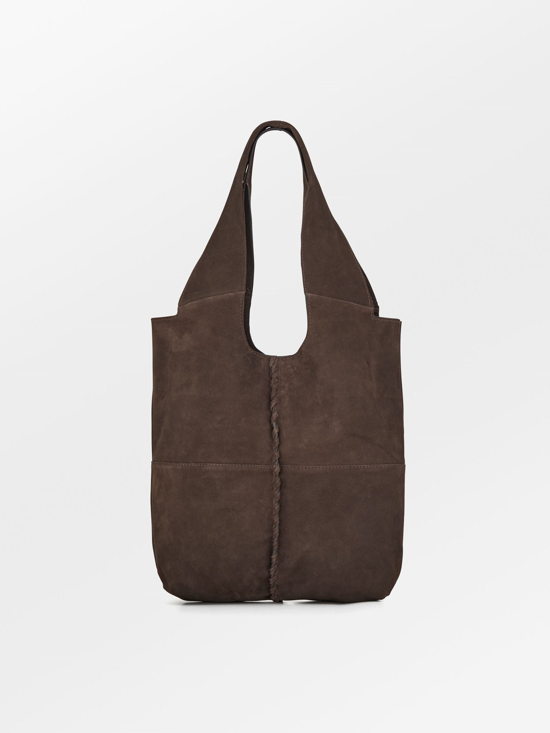 Suede Demi Bag - Dark Brown OneSize Becksöndergaard.se