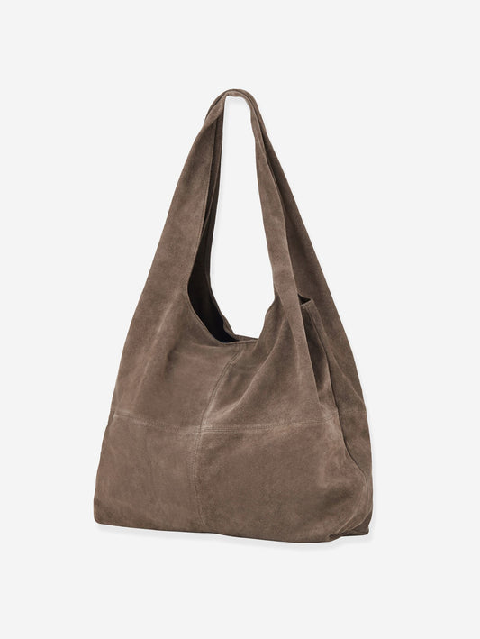 Suede Dalliea Shopper Bag - Light Brown OneSize Becksöndergaard.se