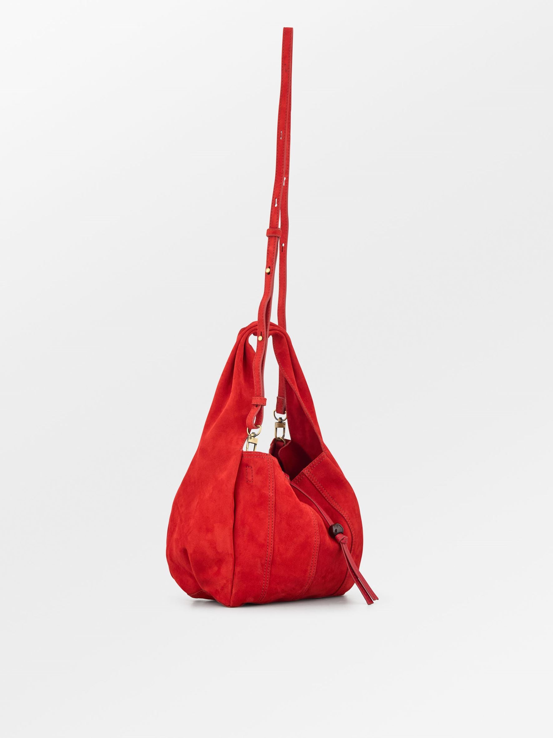 Becksöndergaard, Suede Panel Harper Bag - Adrenaline Red, bags, bags, bags, sale, sale, bags, bags, black week, black week