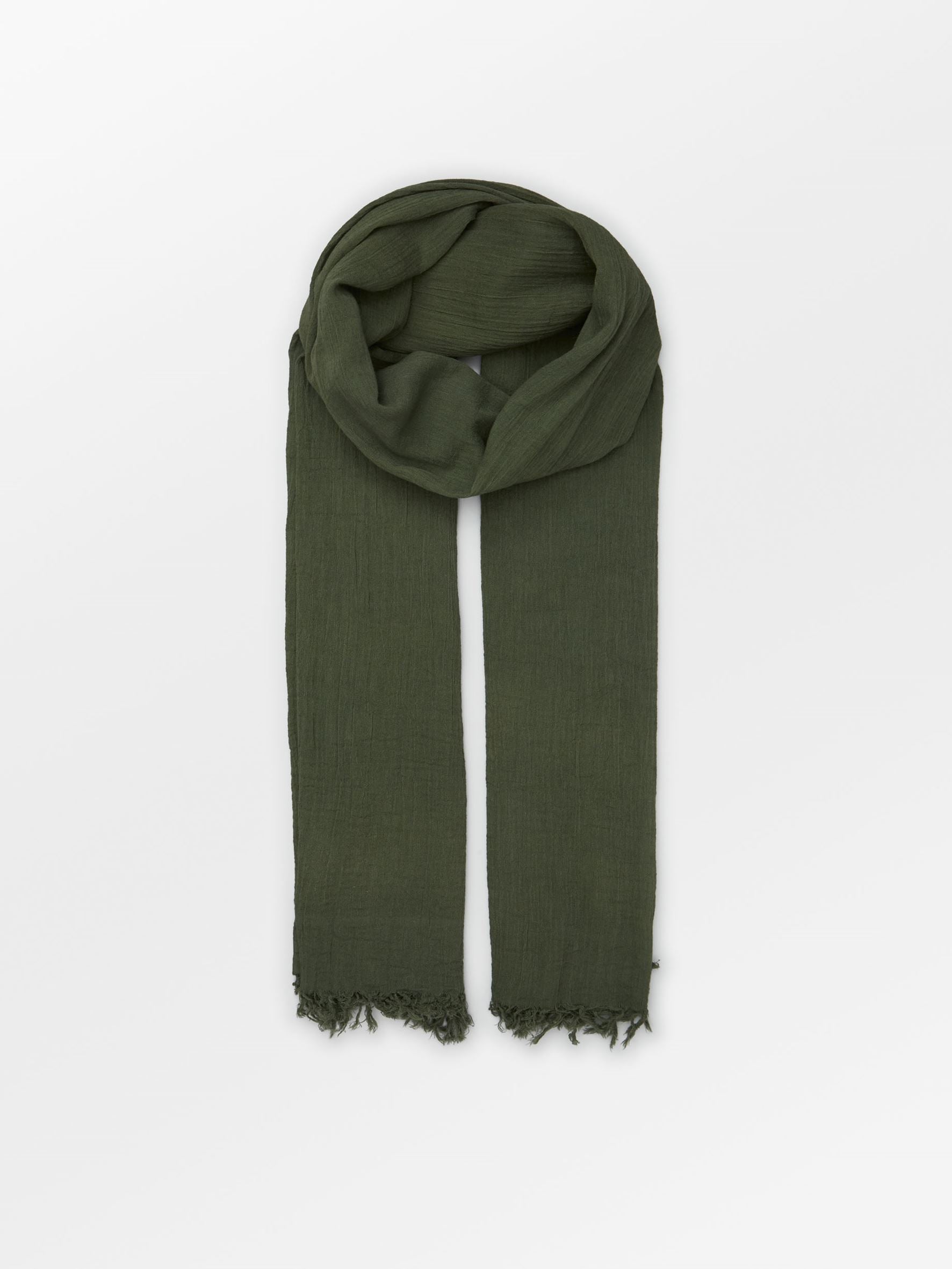 Becksöndergaard, Solid Ilona Scarf - Army, scarves, scarves