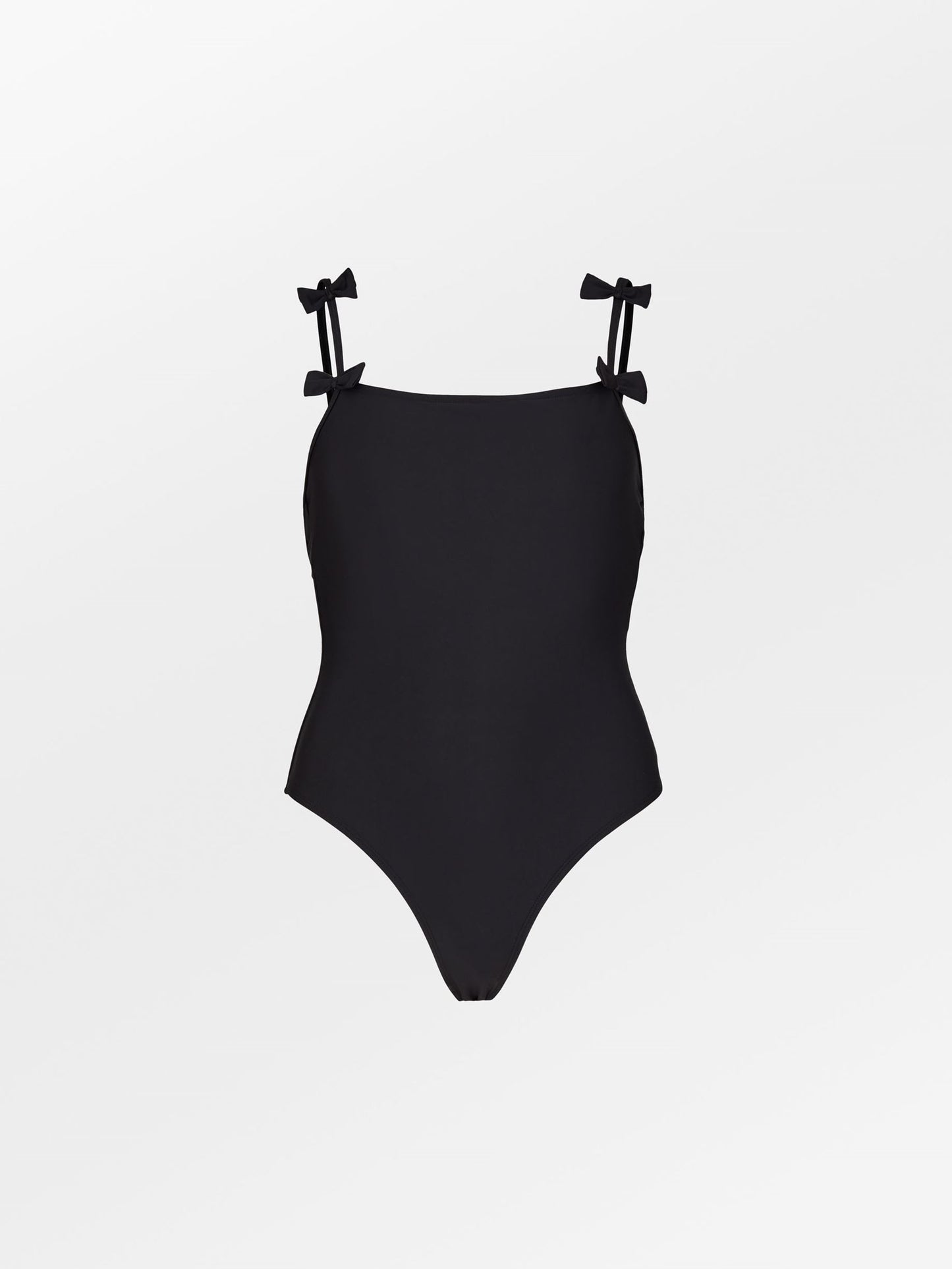 Solid Bow Euna Swimsuit - Black Clothing Becksöndergaard.se