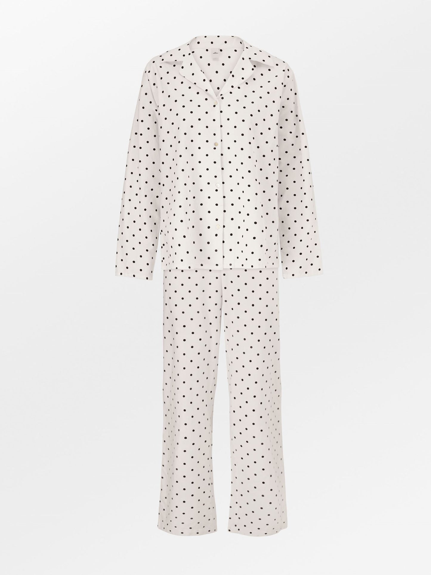 Dot Pyjamas Set - Black Clothing Becksöndergaard.se