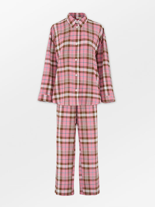 Becksöndergaard, Flannel Pyjamas Set - Wild Orchid Pink, homewear, sale, homewear, sale, gifts, gifts, gifts, gifts, gifts, black week, black week