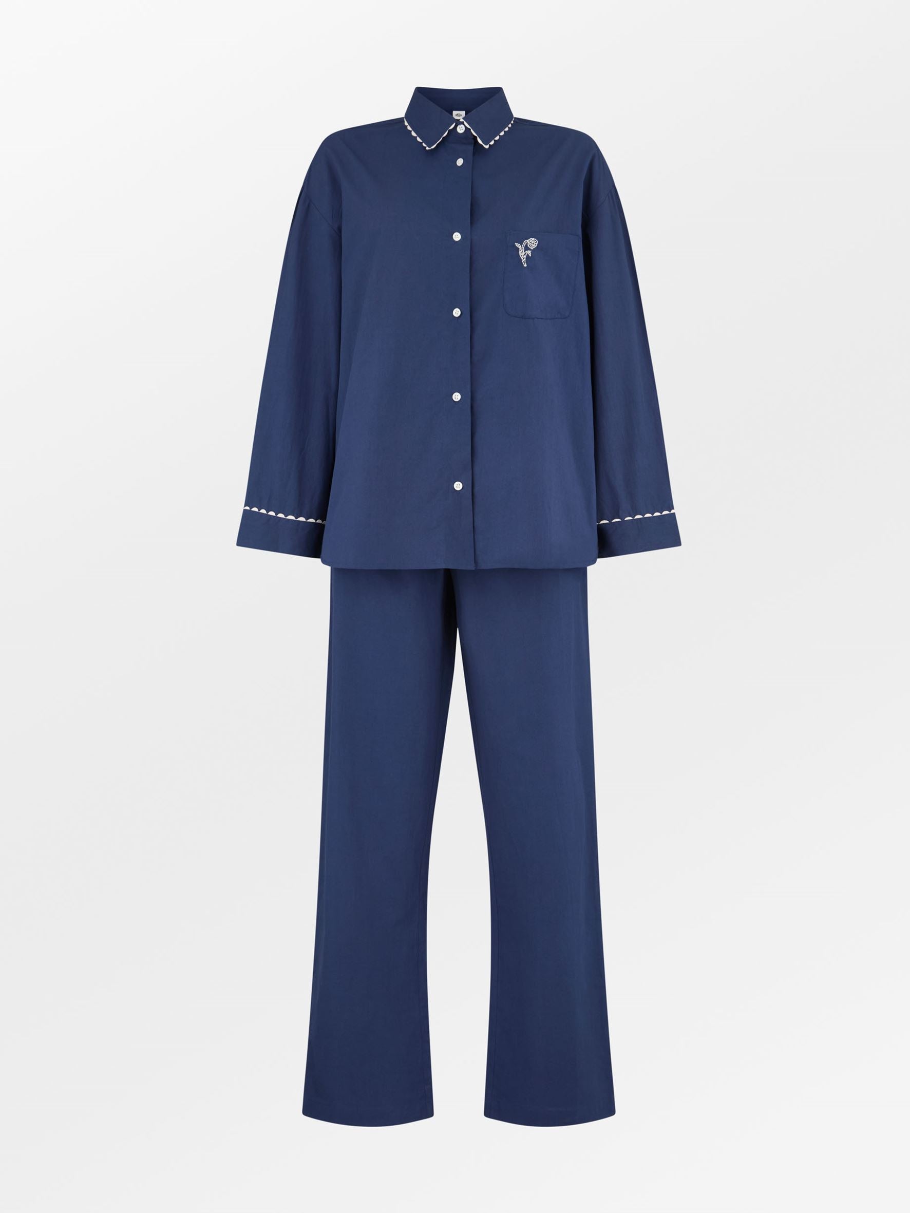 Scallop Pyjamas Shirt Clothing Becksöndergaard.se