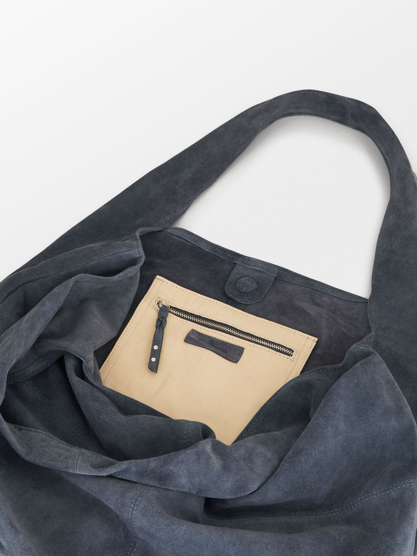 Suede Dalliea Shopper Bag - Dark Blue OneSize Becksöndergaard.se