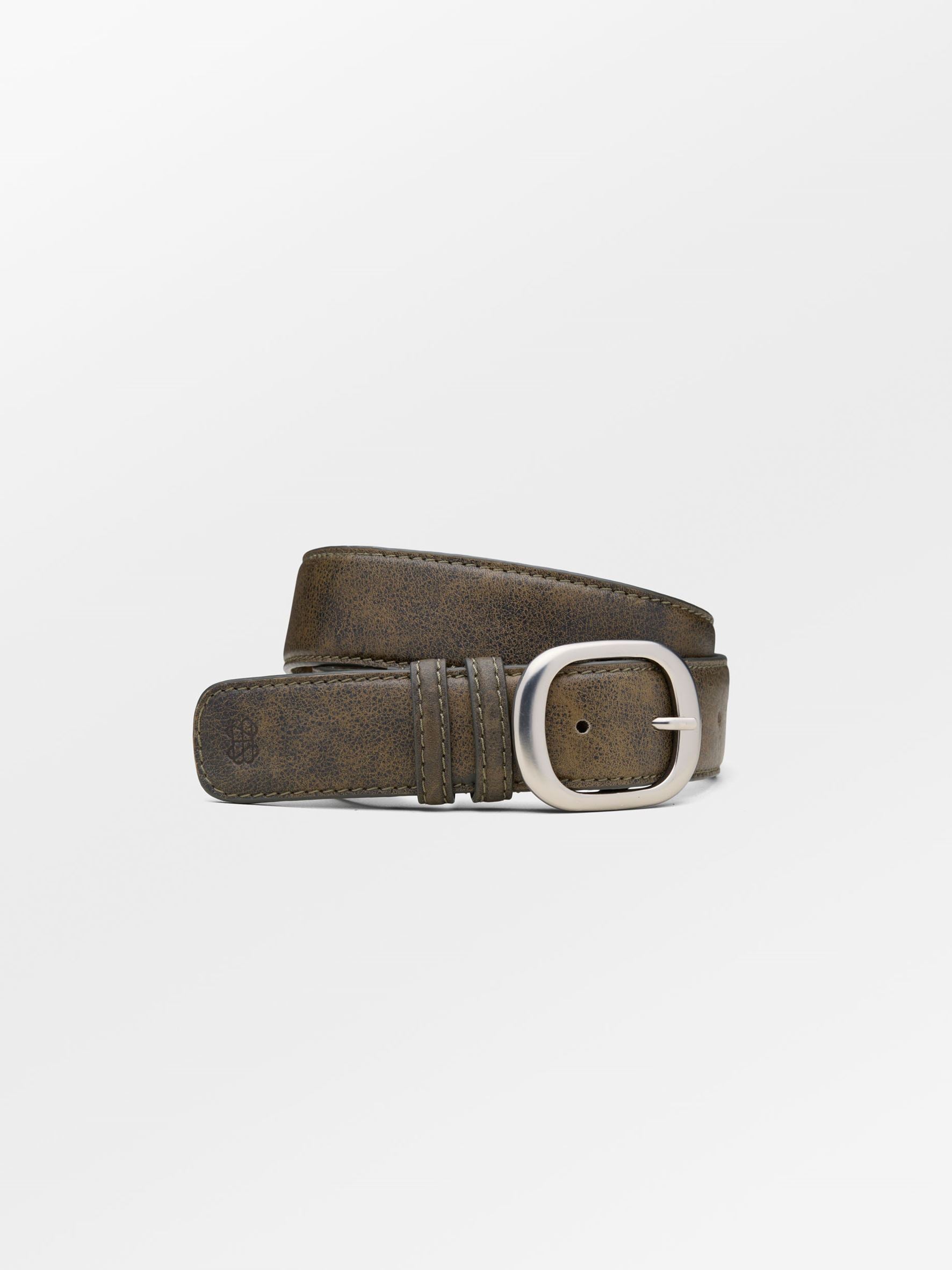 Crushed Wide Leather Belt Clothing Becksöndergaard.se