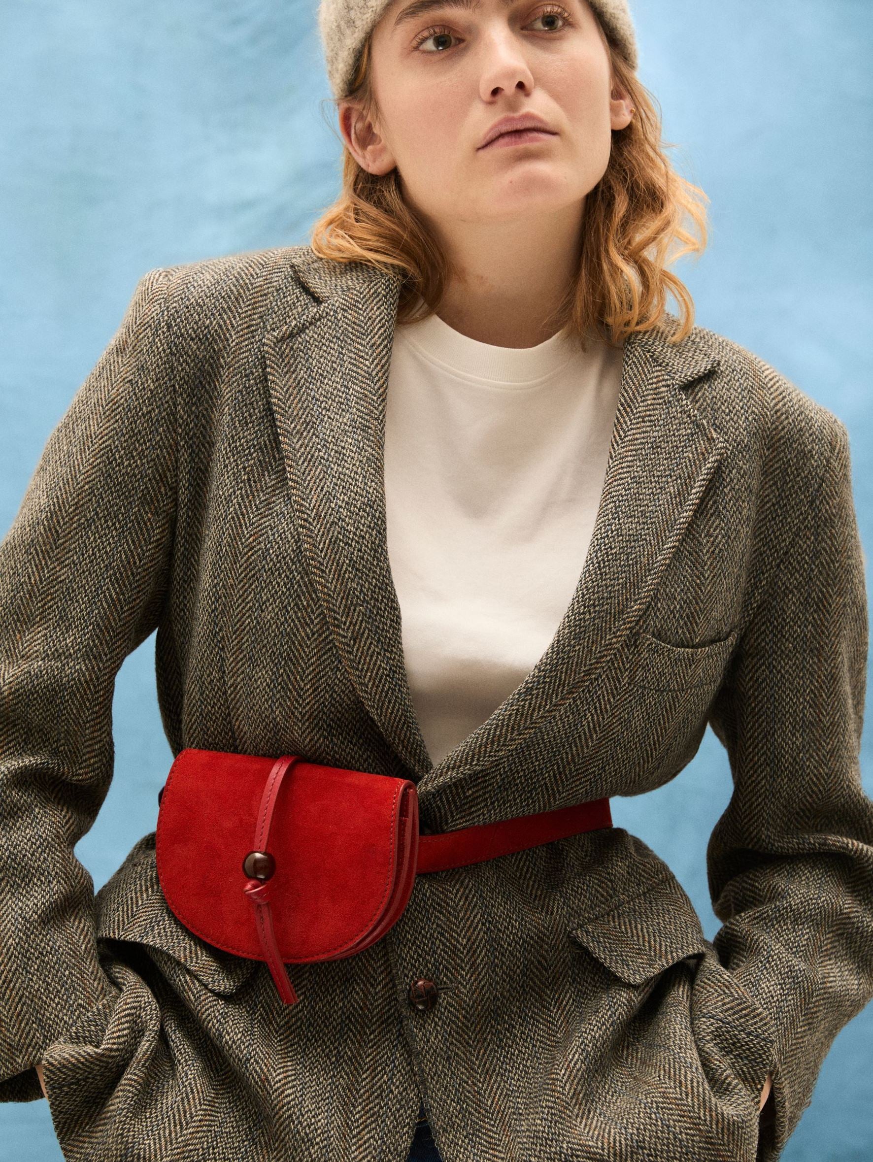 Suede Belt Bag OneSize Becksöndergaard.se