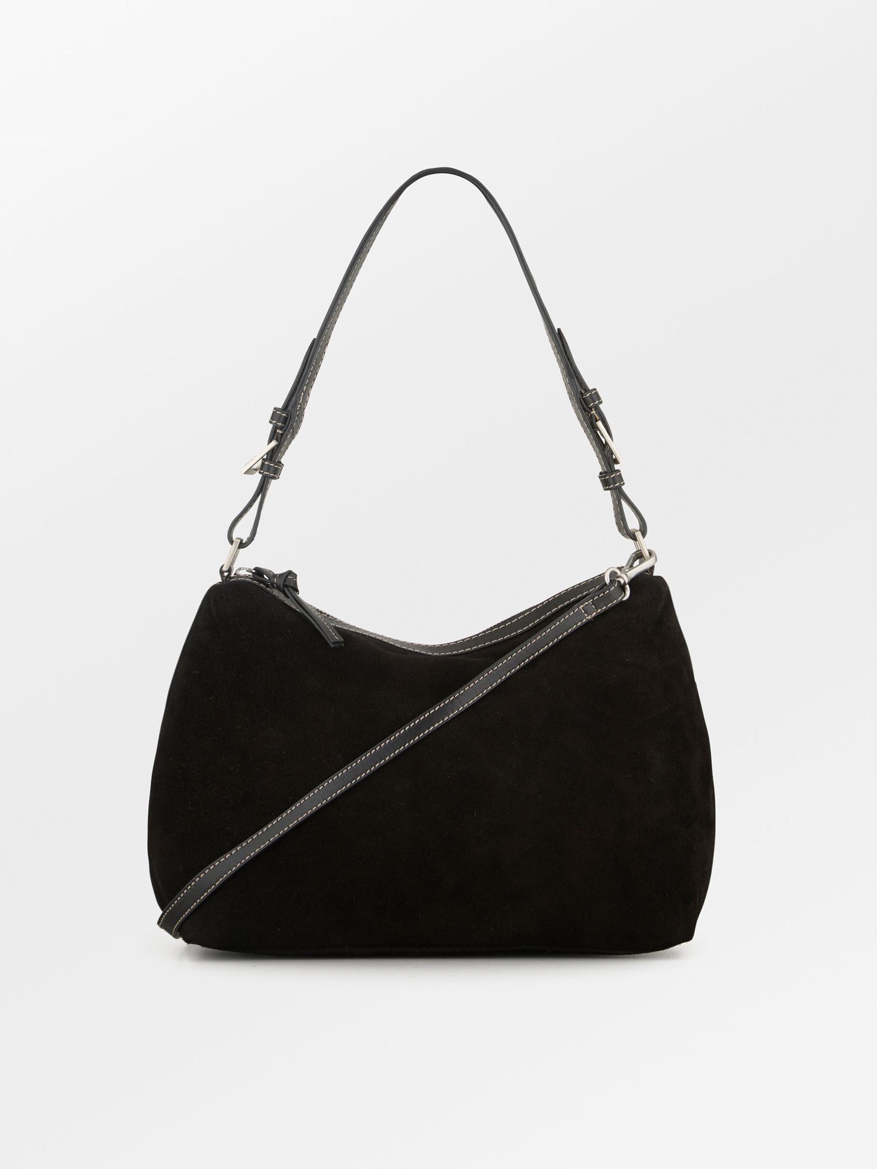 Becksöndergaard, Suede Ginni Medium Bag - Black, bags, bags, bags, bags