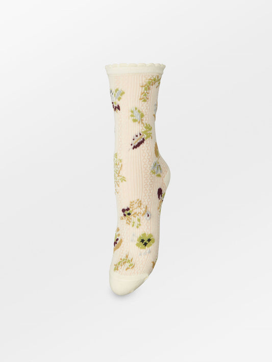 Becksöndergaard, Fiora Cotta Sock - Rutabaga White, socks, socks, socks