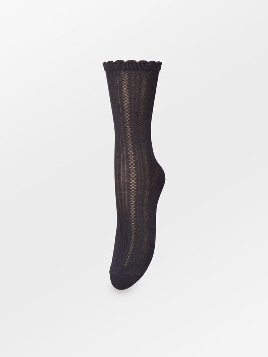 Becksöndergaard, Crochia Cotta Sock - Graystone Blue, socks, socks, black week, black week