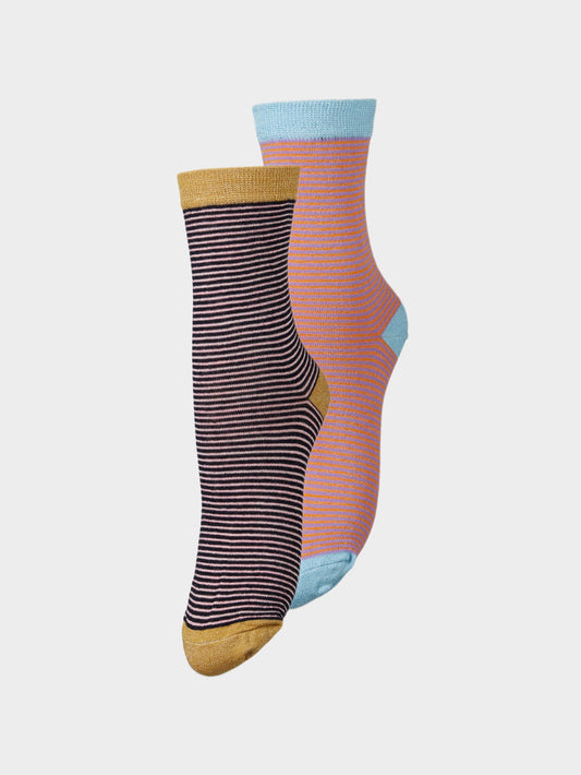 Estella Stripa Sock 2 Pack Socks Becksöndergaard.se