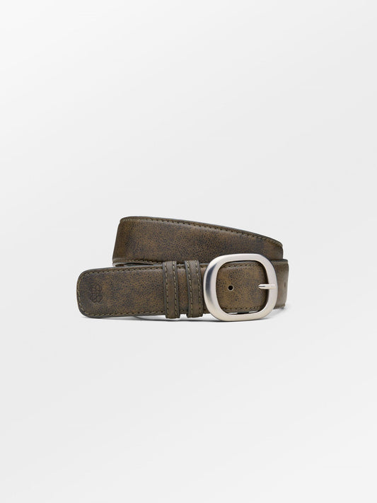 Crushed Wide Leather Belt  Clothing Becksöndergaard.se