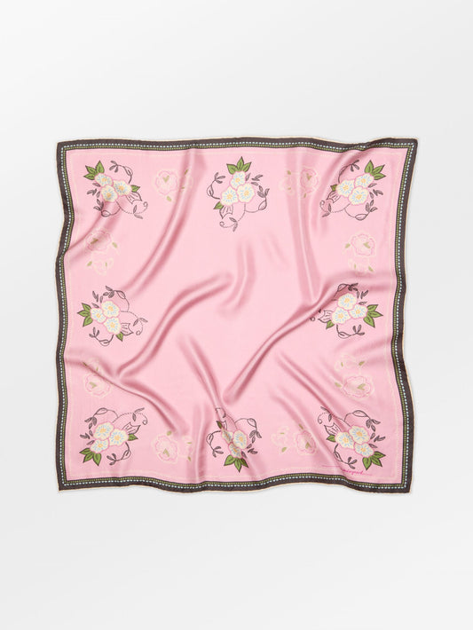 Becksöndergaard, Brodefloria Sia Scarf - Pink Nectar , scarves, scarves, scarves