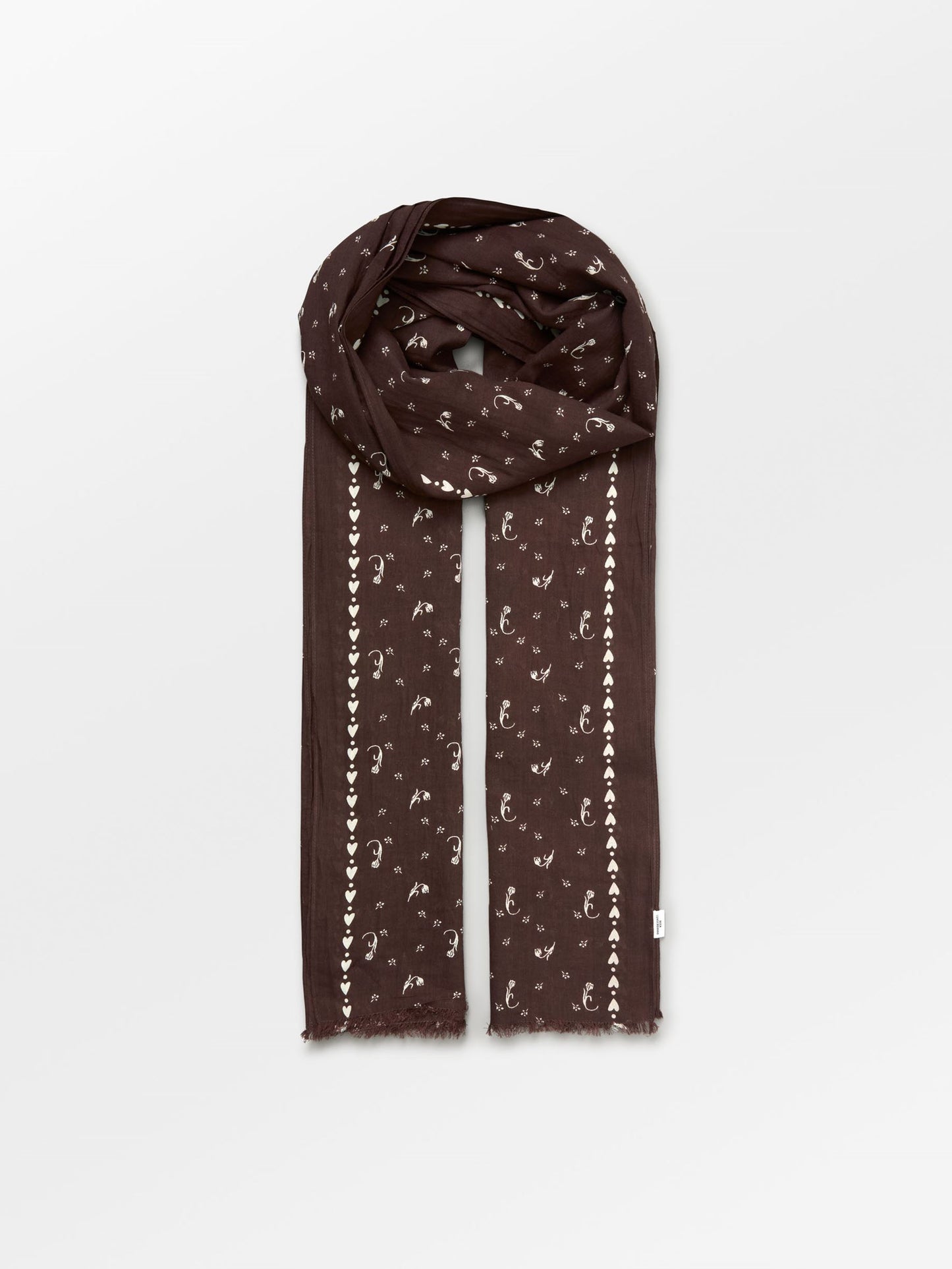 Becksöndergaard, Tulipa Long Cotta Scarf - Hot Fudge Brown, scarves, sale, sale, scarves