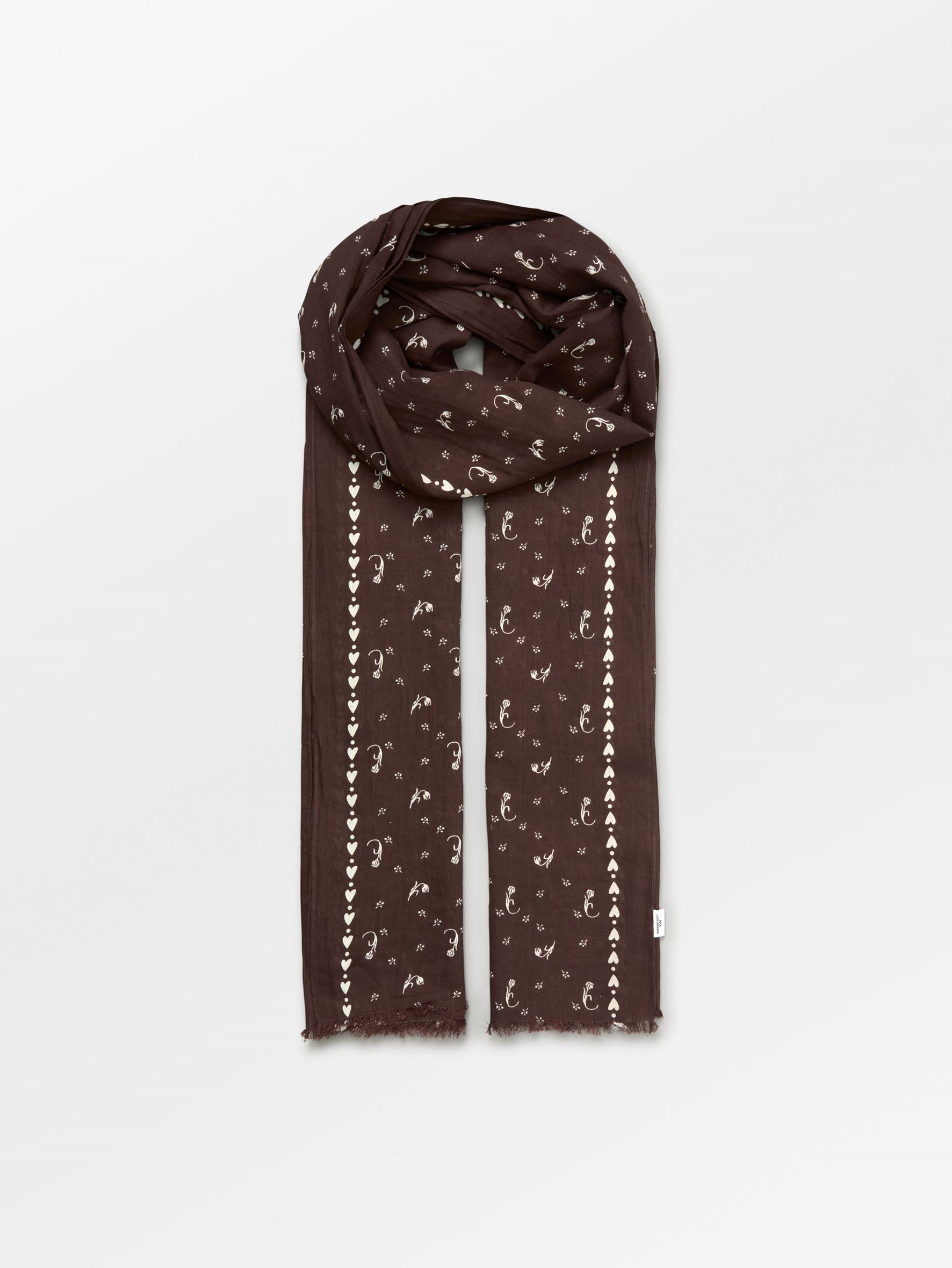 Becksöndergaard, Tulipa Long Cotta Scarf - Hot Fudge Brown, scarves, sale, sale, scarves