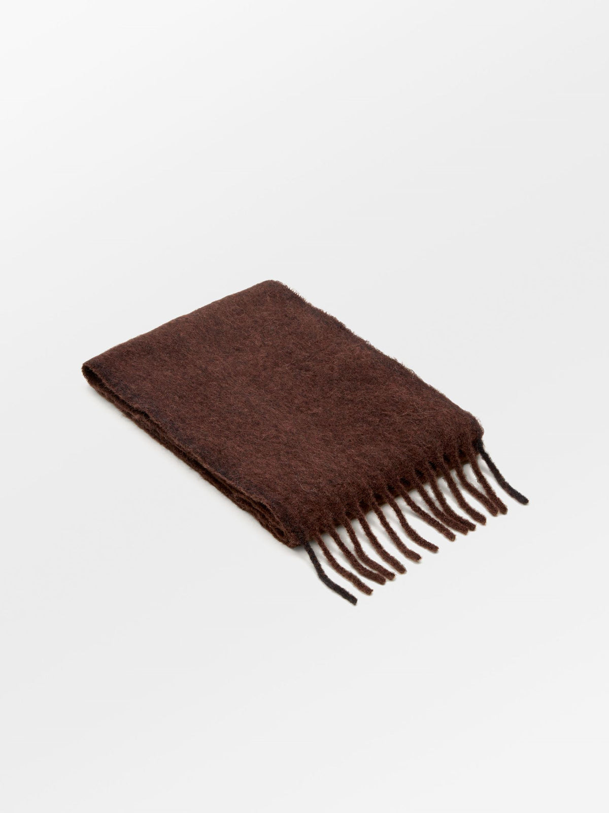 Solid Yuta Scarf - Brown OneSize Becksöndergaard.se