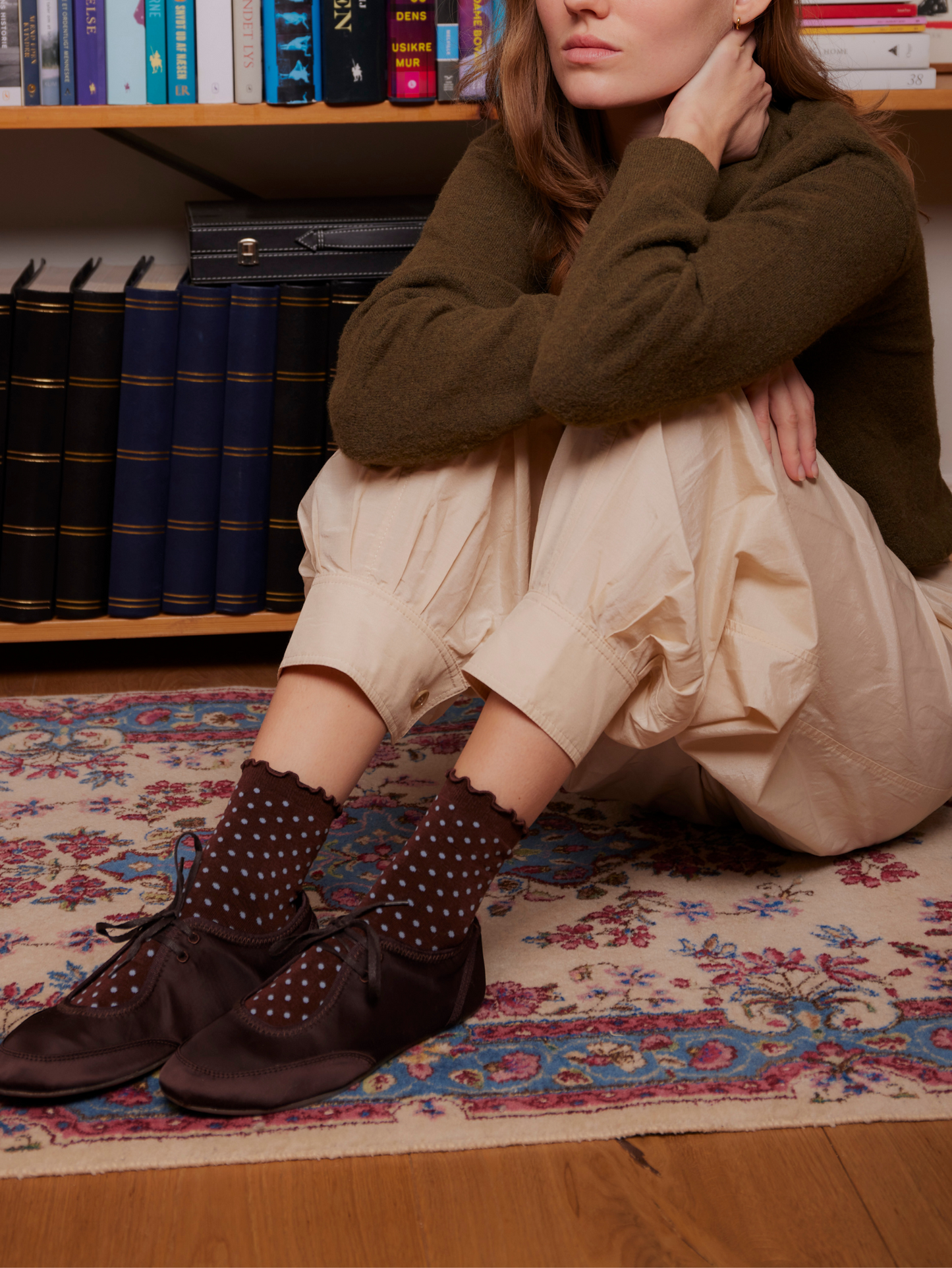 Dotted Frilla Short Sock Socks Becksöndergaard.se