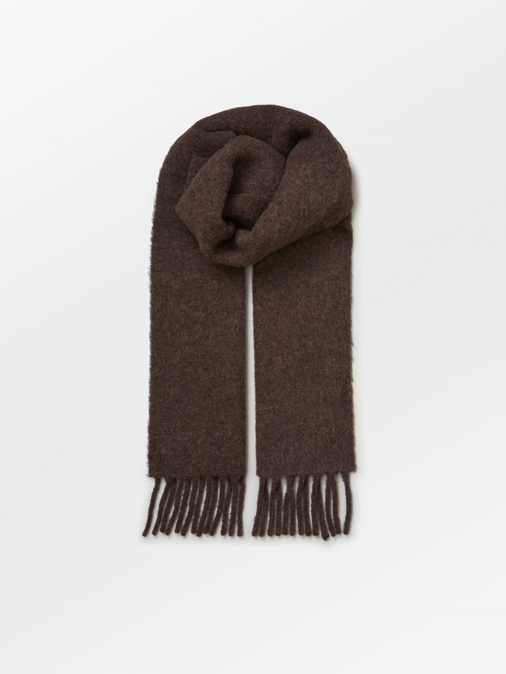 Solid Yuta Scarf - Hot Fudge Brown  OneSize Becksöndergaard.se