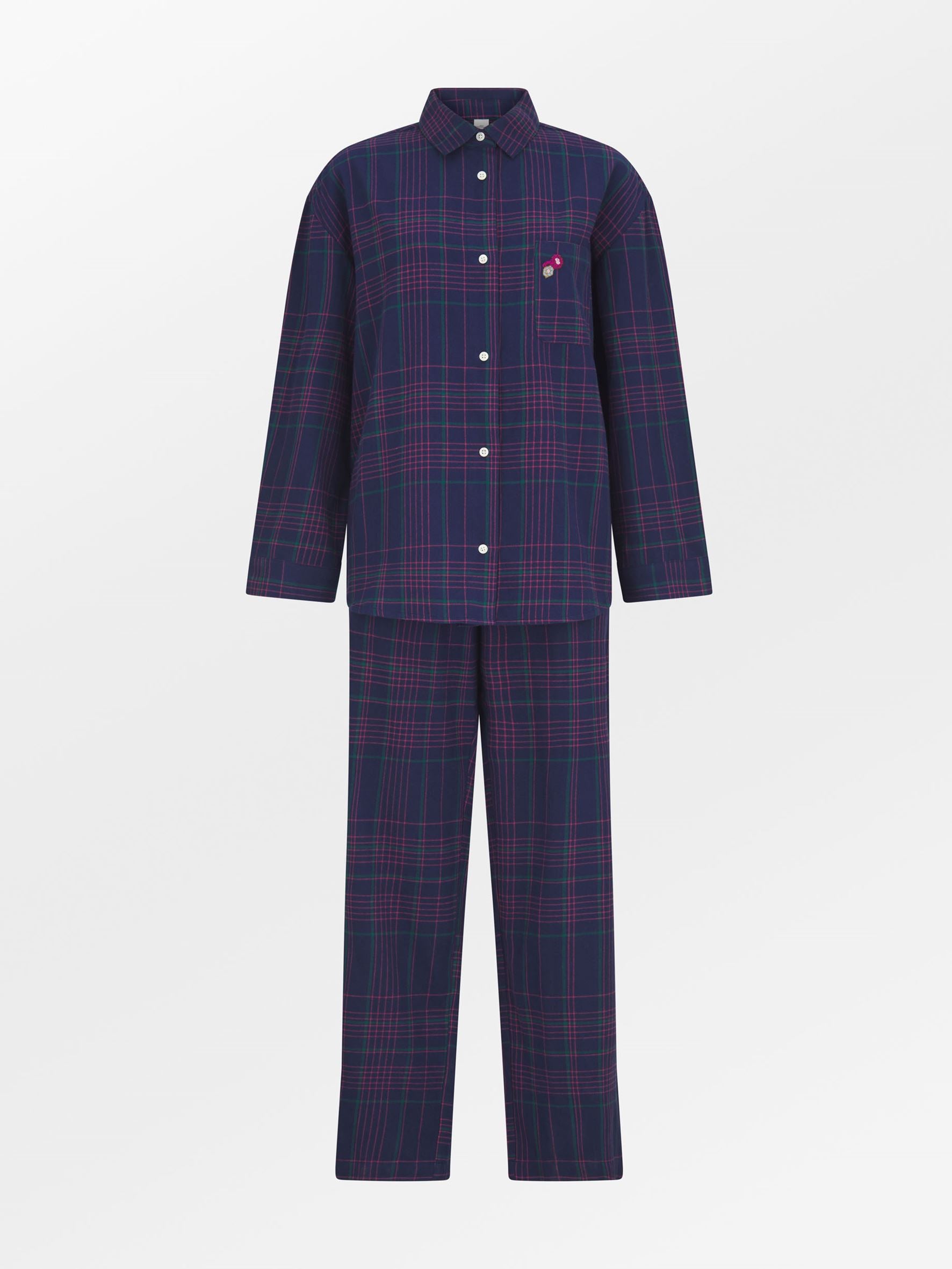 Flannel Gridy Pyjamas Shirt Clothing Becksöndergaard.se