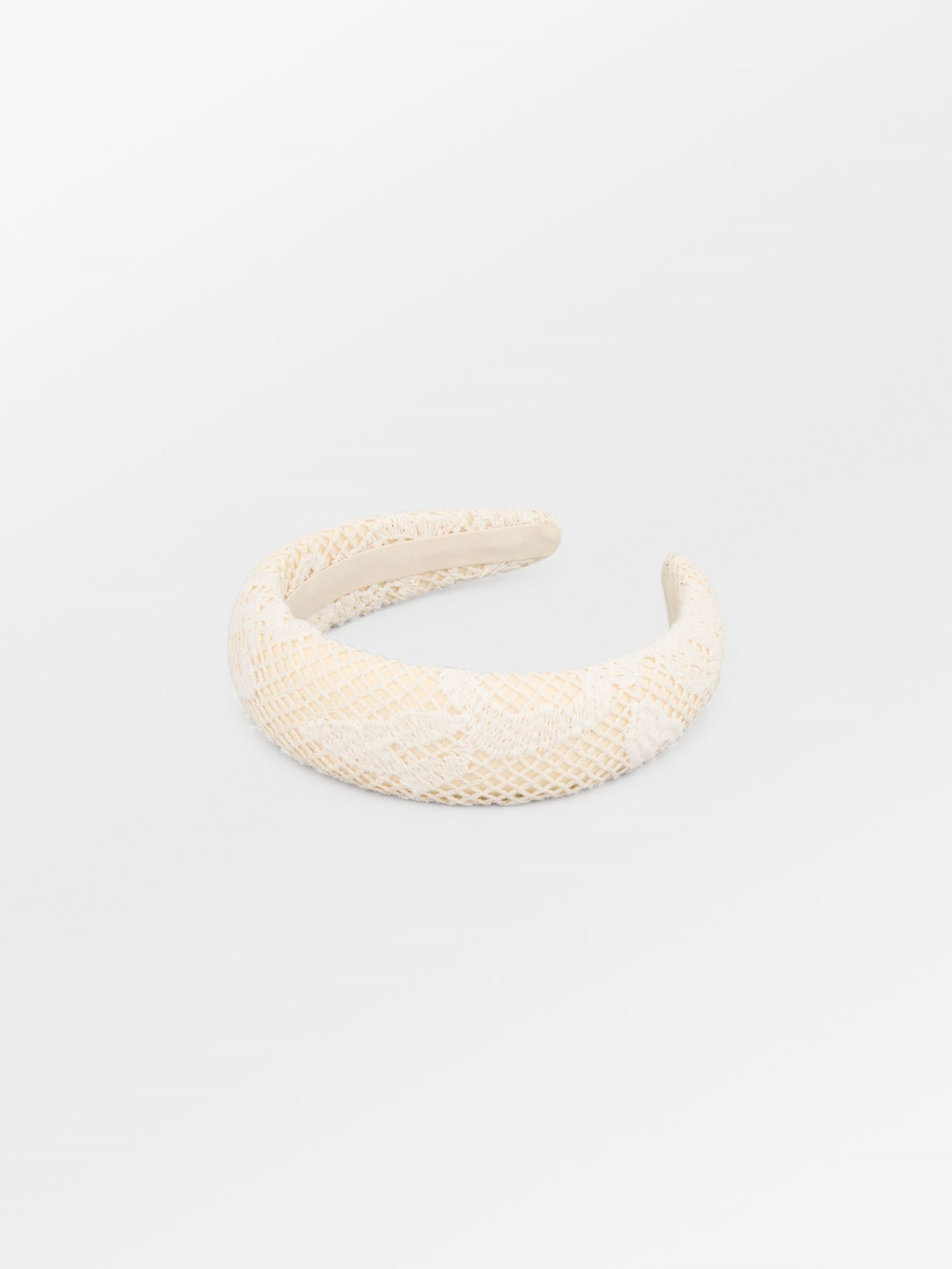 Becksöndergaard, Croflora Wide Hairbrace - Buttercream White, accessories, accessories, accessories