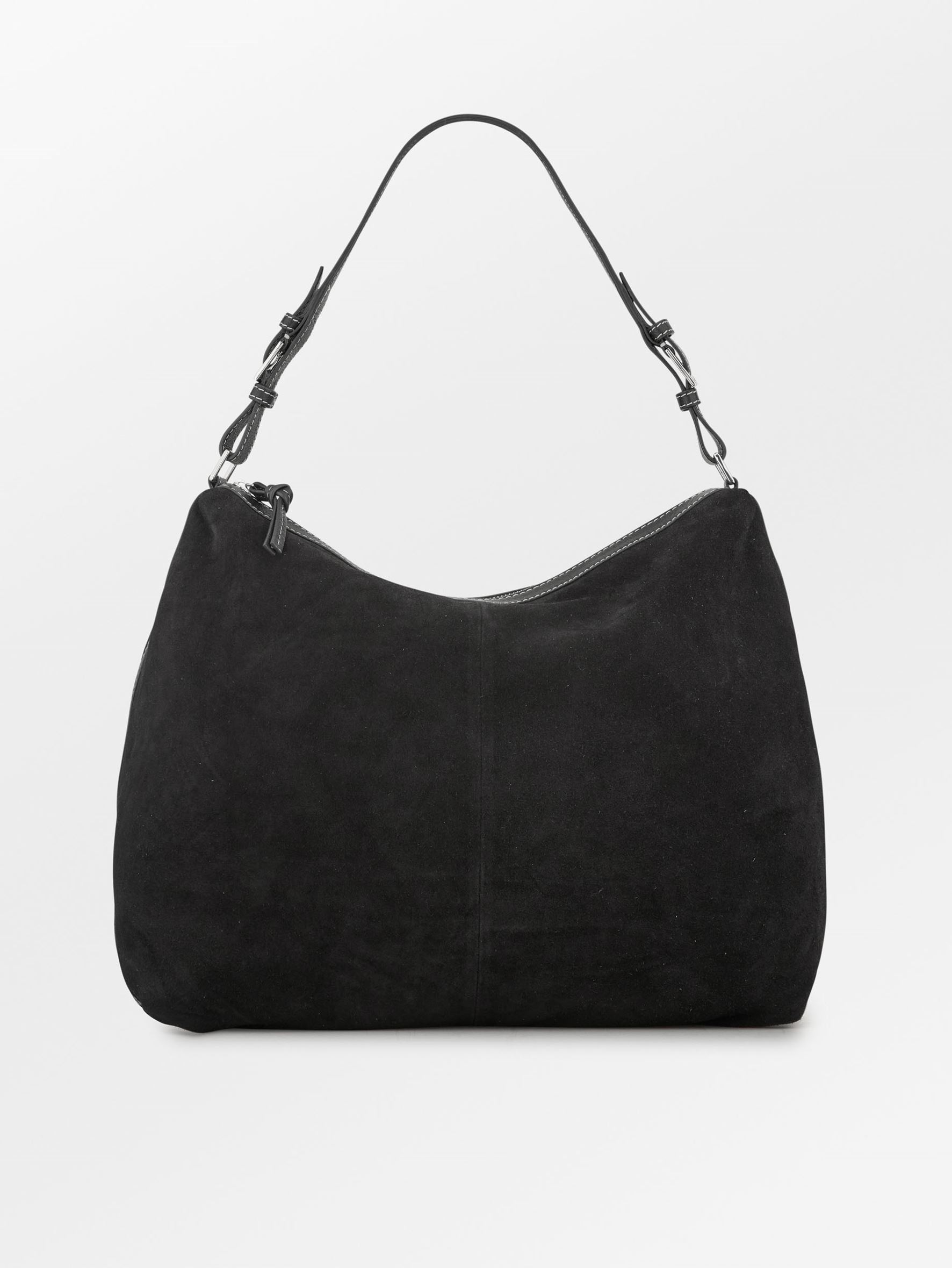 Becksöndergaard, Suede Ginni Large Bag - Black, bags, bags, bags, bags
