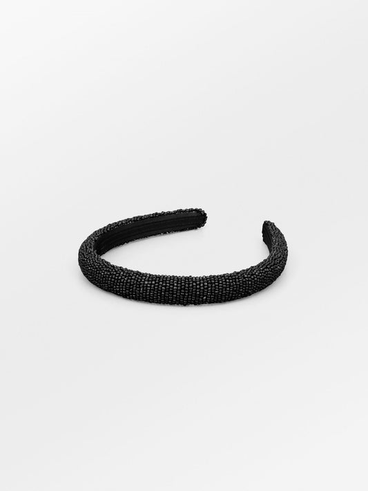 Becksöndergaard, Solid Slim Beaded Hairbrace - Black, archive, archive, archive