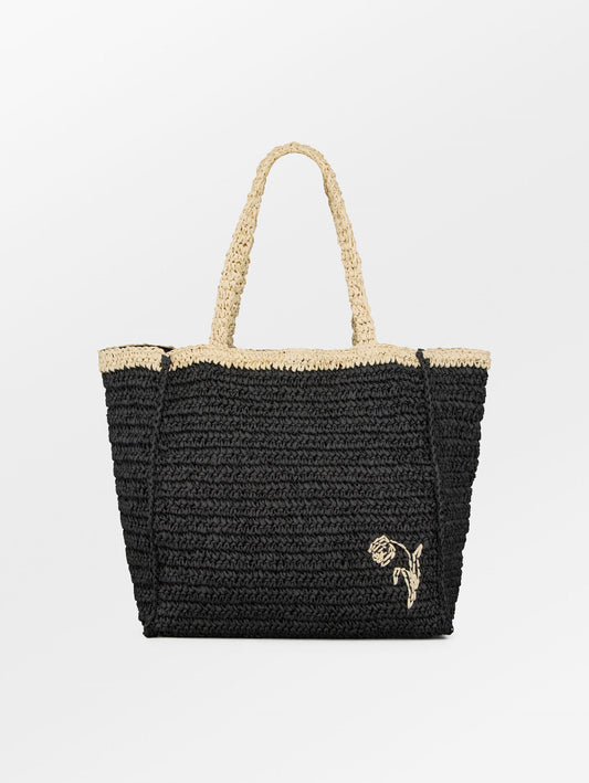 Becksöndergaard, Paper Straw Tota Bag - Black, bags, bags, bags, bags, bags, bags, bags
