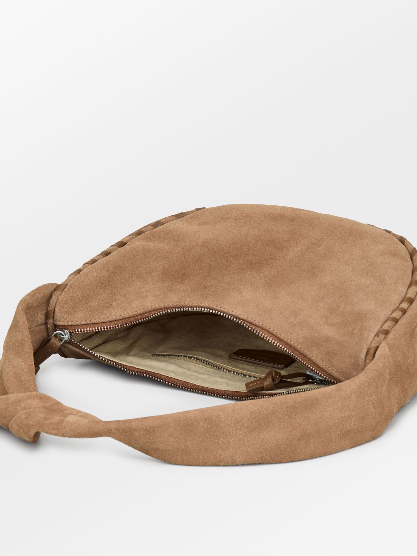 Suede Veg Talia Bag - Hazel Brown OneSize Becksöndergaard.se