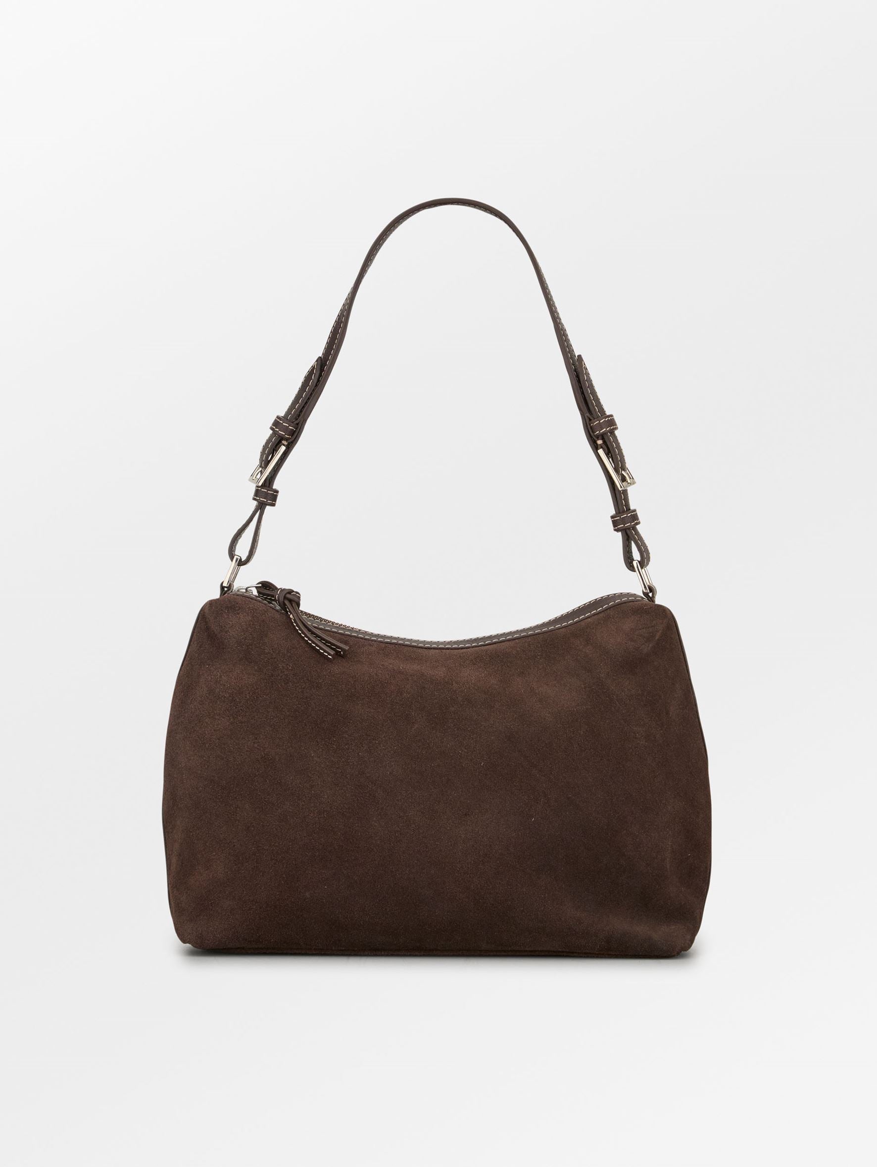 Becksöndergaard, Suede Ginni Medi Bag - Hot Fudge Brown, bags, bags, bags, bags