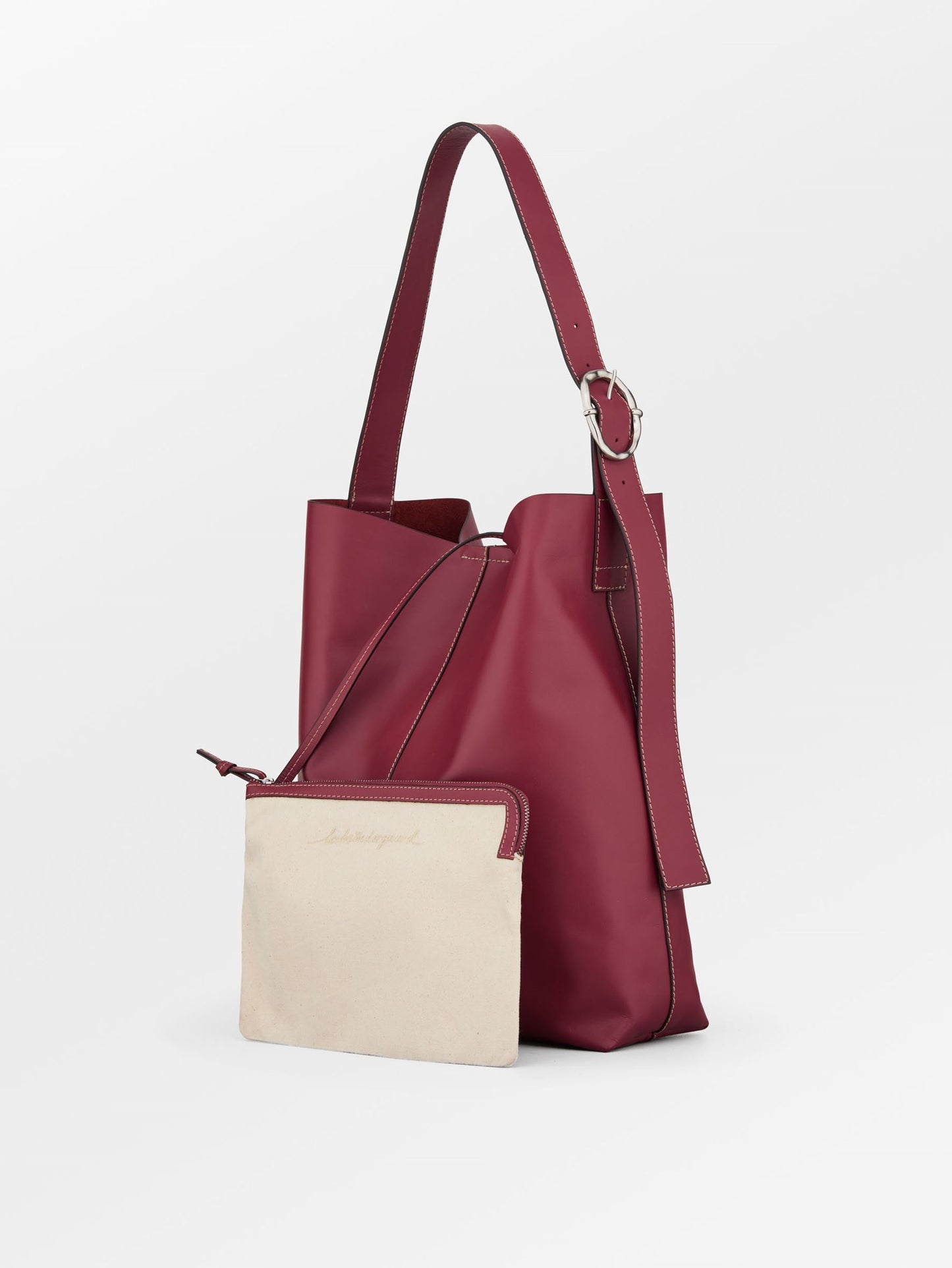 Becksöndergaard, Glossy Mae Buckle Bag - Tibetan Red, struct - slet produkter