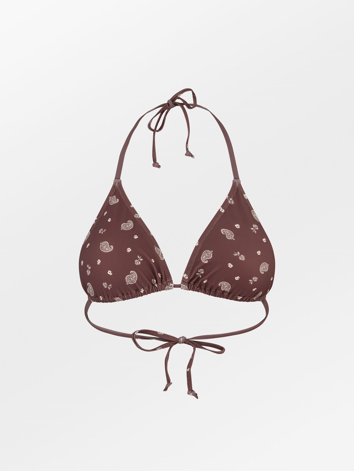 Becksöndergaard, Bloom Paisley Bel Bikini Top - Chocolate Brown, swimwear, swimwear, swimwear, swimwear