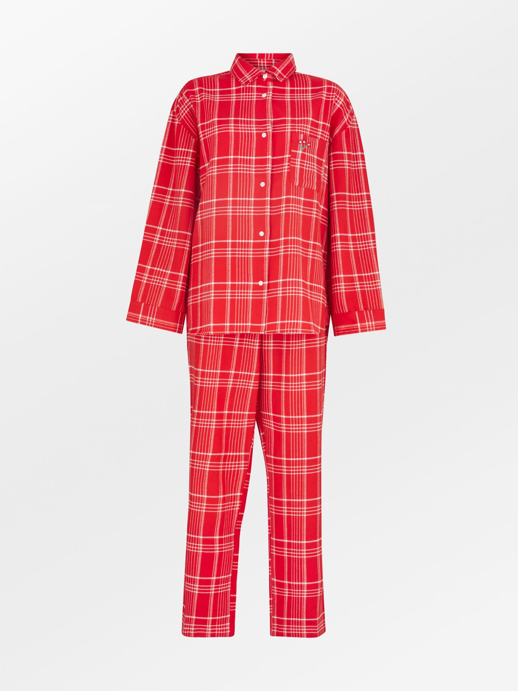 Flannel Grid Pyjamas Shirt Clothing Becksöndergaard.se