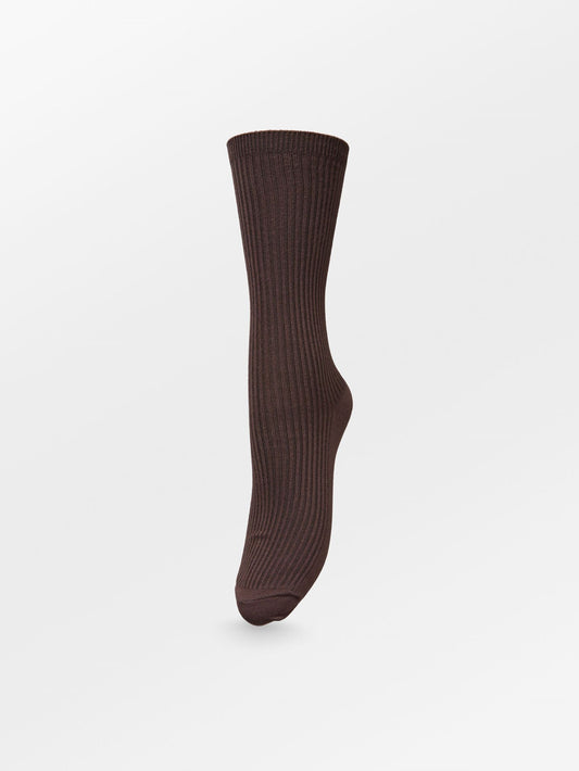 Becksöndergaard, Telma Solid Sock - Hot Fudge Brown, socks, socks, black week, black week