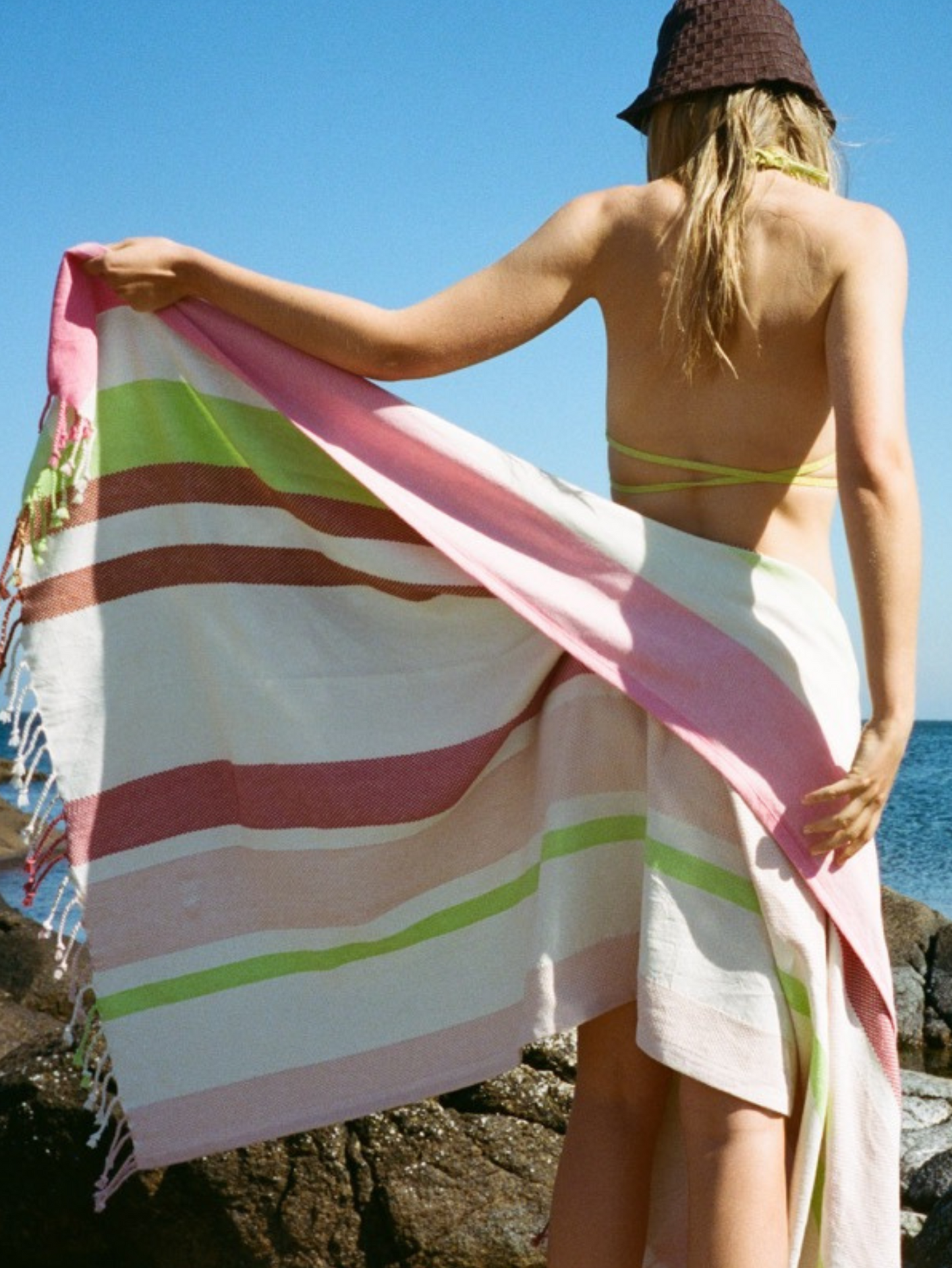 Stripy Cotta Towel  OneSize Becksöndergaard.se