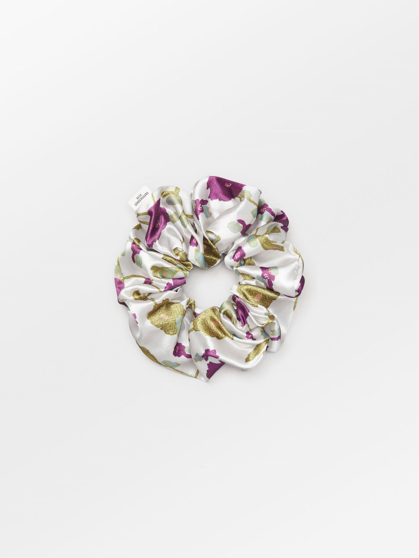Becksöndergaard, Wintaflora Luster Scrunchie - Silver Birch White, accessories, accessories, accessories