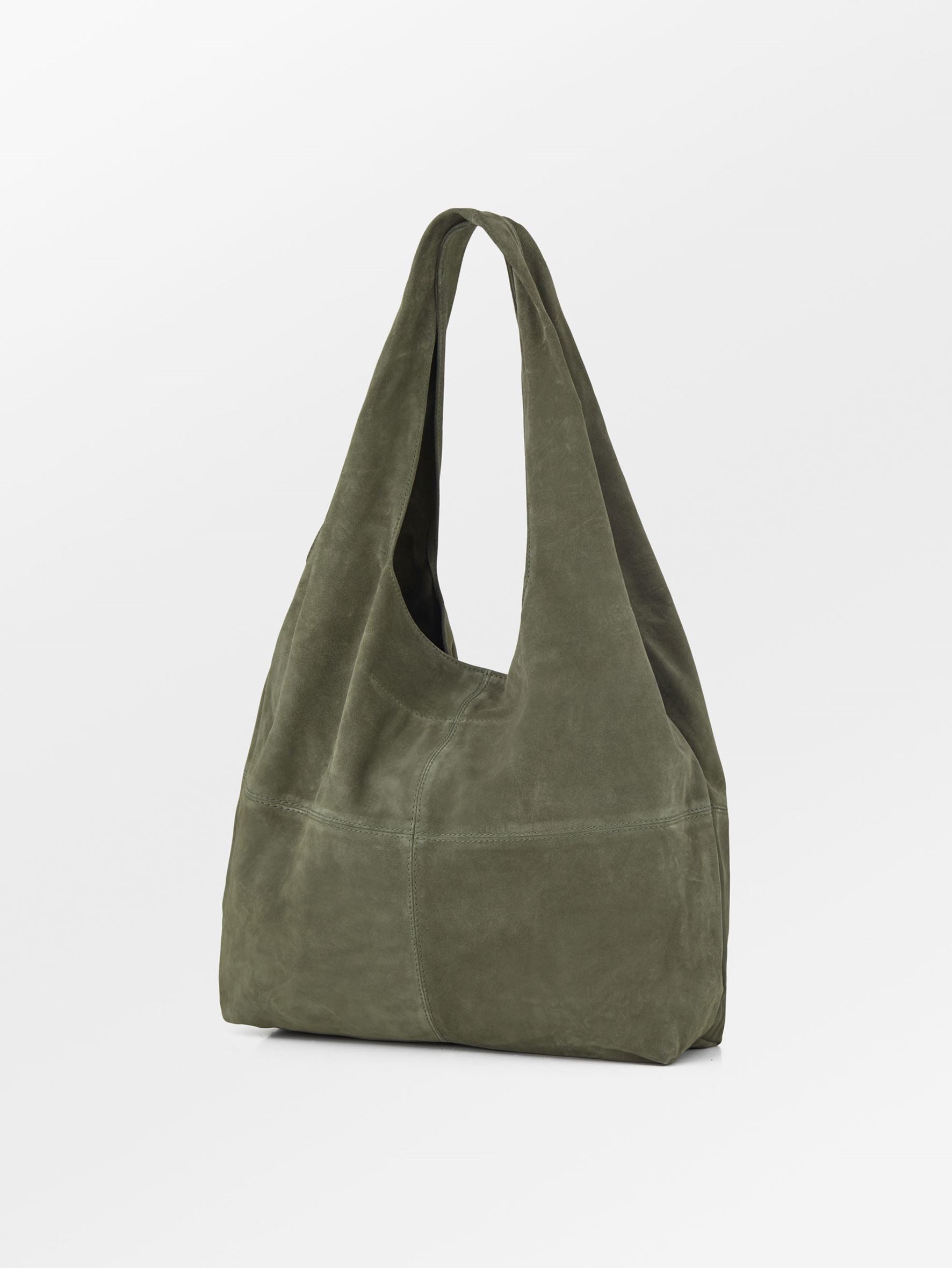 Suede Dalliea Shopper Bag - Green OneSize Becksöndergaard.se