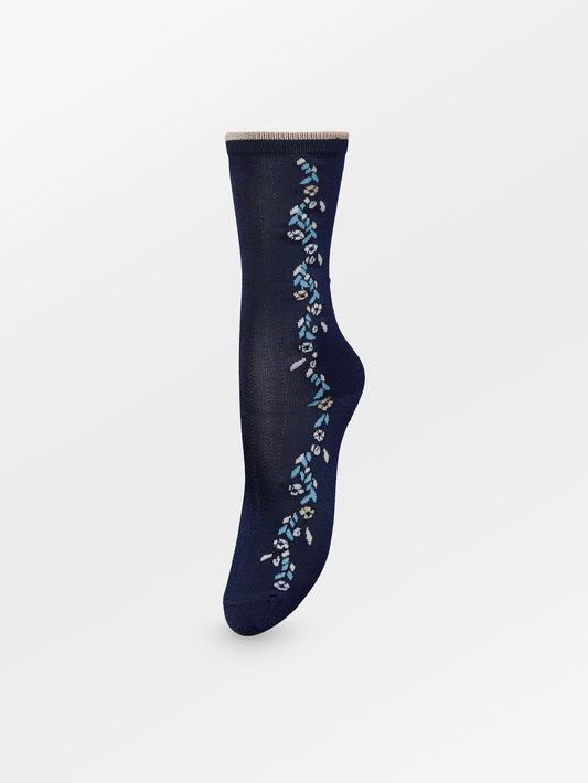 Becksöndergaard, Wintery Visca Sock - Navy Blazer, archive, archive