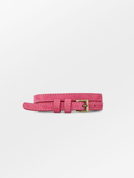 Becksöndergaard, Suede Aria Leather Belt  - Carmine Pink, accessories, accessories, black week, black week