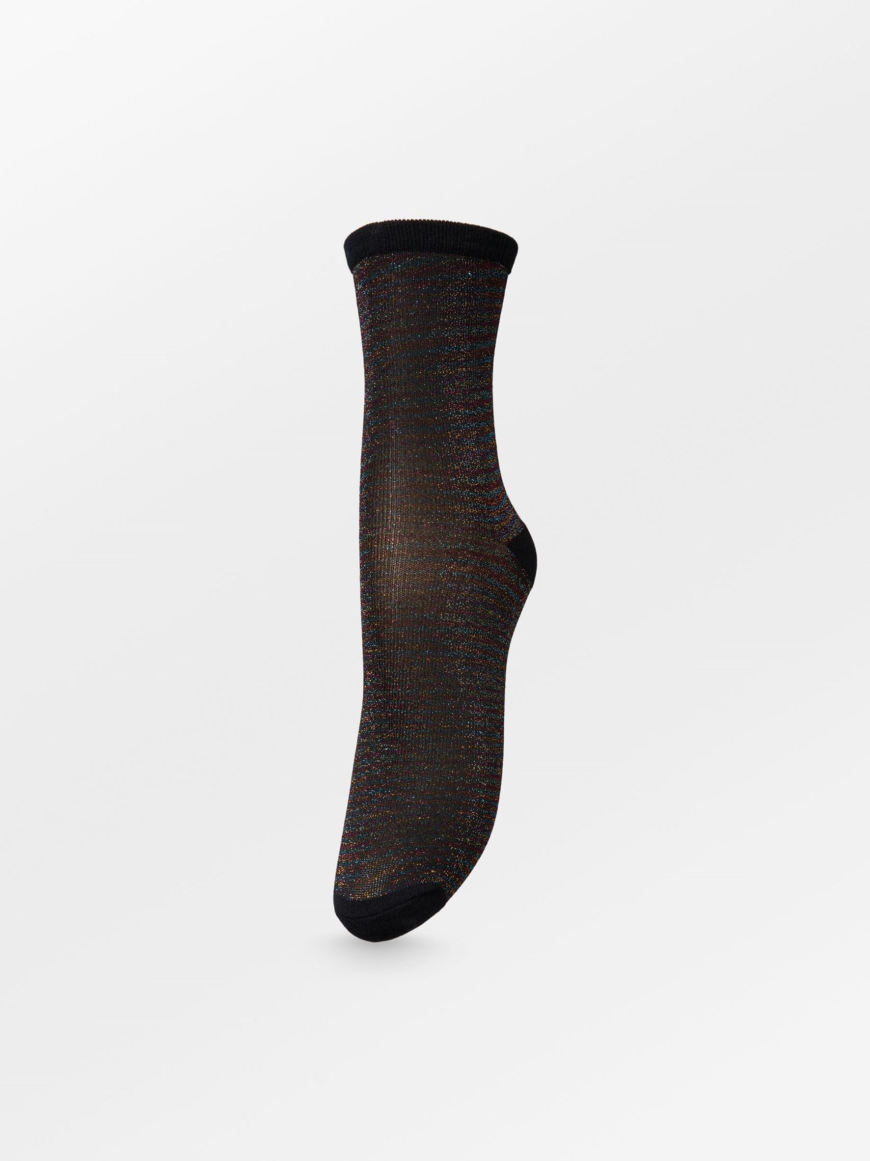 Dina Solid Glittersock - Multi col. Socks Becksöndergaard.se