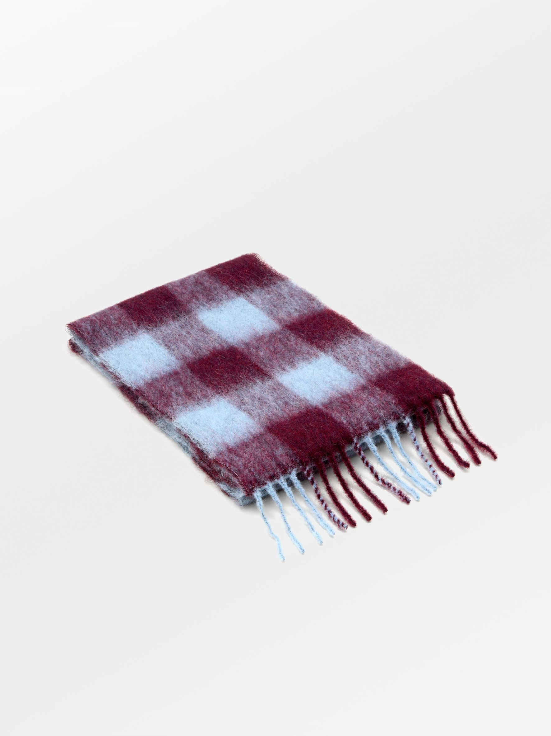 Check Mincho Scarf - Purple  OneSize Becksöndergaard.se