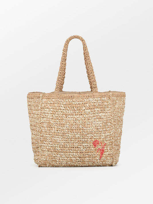 Paper Straw Tota Bag OneSize Becksöndergaard.se
