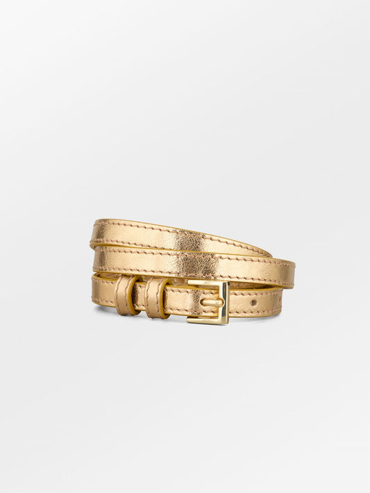 Becksöndergaard, Glaze Aria Leather Belt  - Gold, accessories, accessories