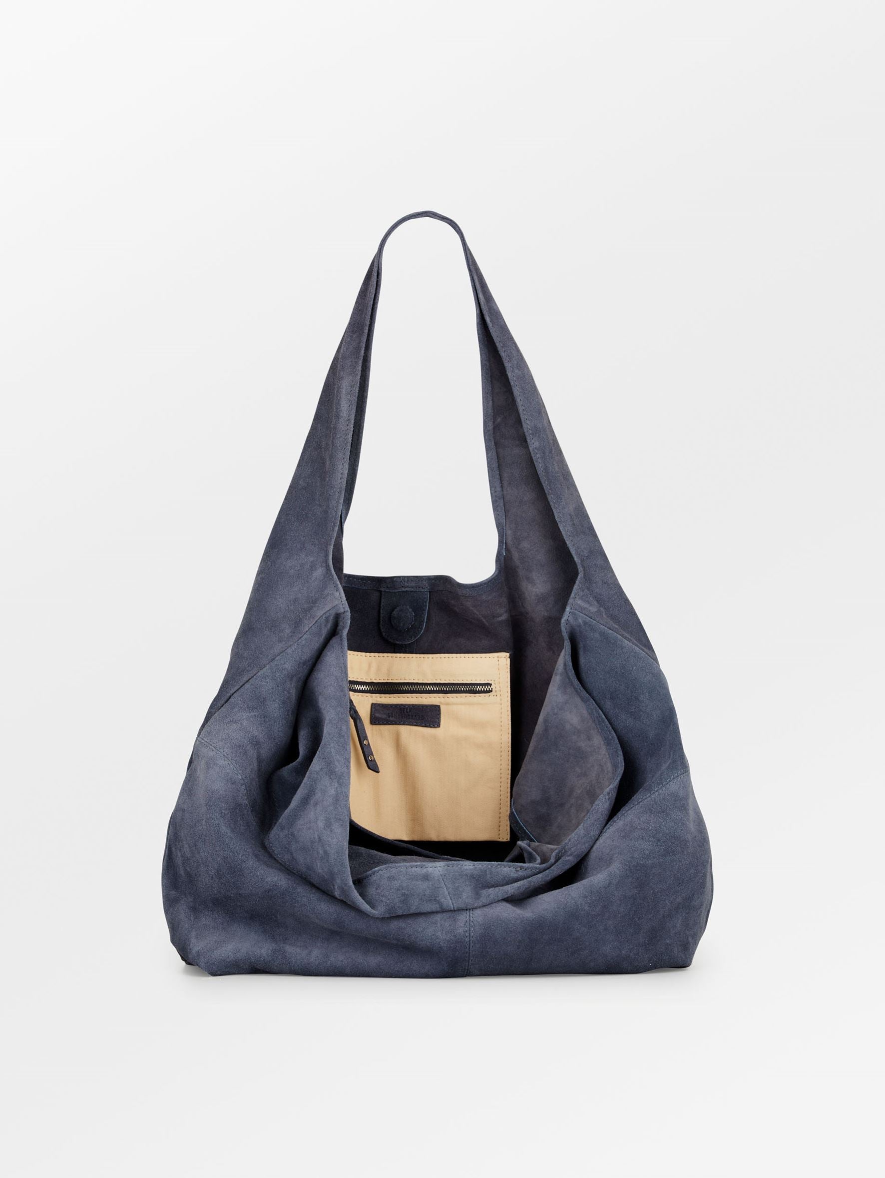 Suede Dalliea Shopper Bag - Dark Blue OneSize Becksöndergaard.se