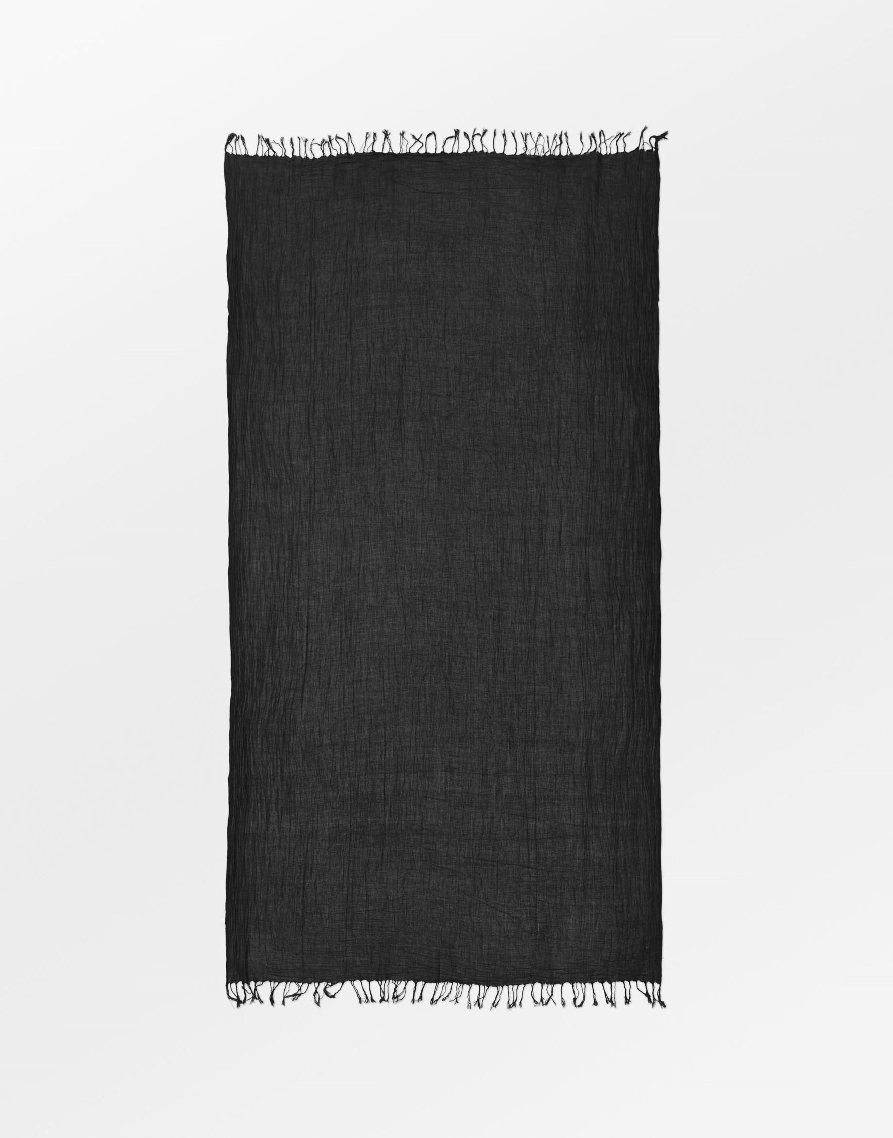 Solid Ilona Scarf - Black OneSize Becksöndergaard.se